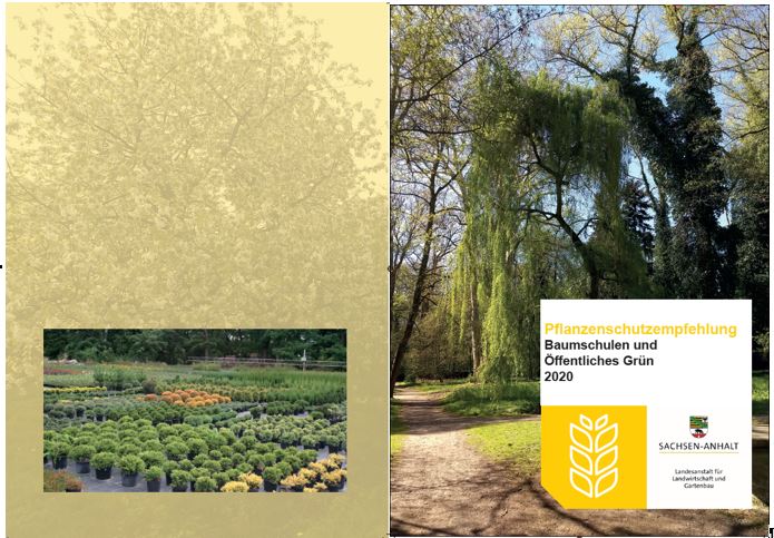 Broschüre 'Pflanzenschutzempfehlung - Baumschulen, öffentliches Grün'