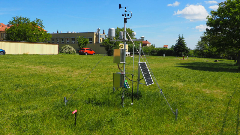 Wetterstation am LLG-Standort Halle-Lettin